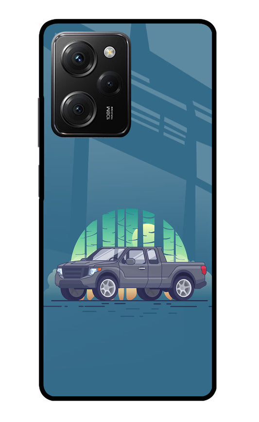 Retro Garage Vibe Poco X5 Pro 5G Glass Case