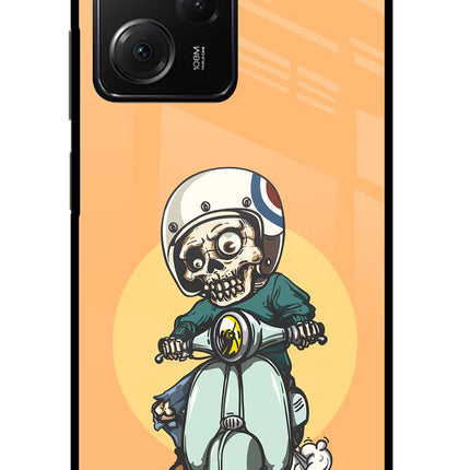 Undead Biker Poco X5 Pro 5G Glass Case