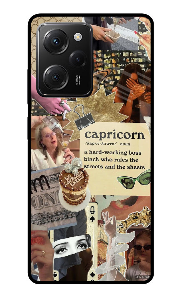 Capricorn Zodiac Poco X5 Pro 5G Glass Case