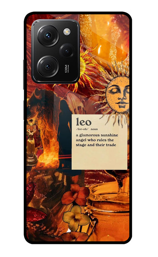 Leo Zodiac Poco X5 Pro 5G Glass Case