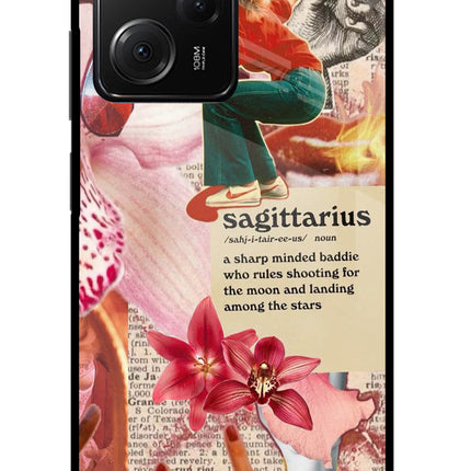Sagittarius Zodiac Poco X5 Pro 5G Glass Case