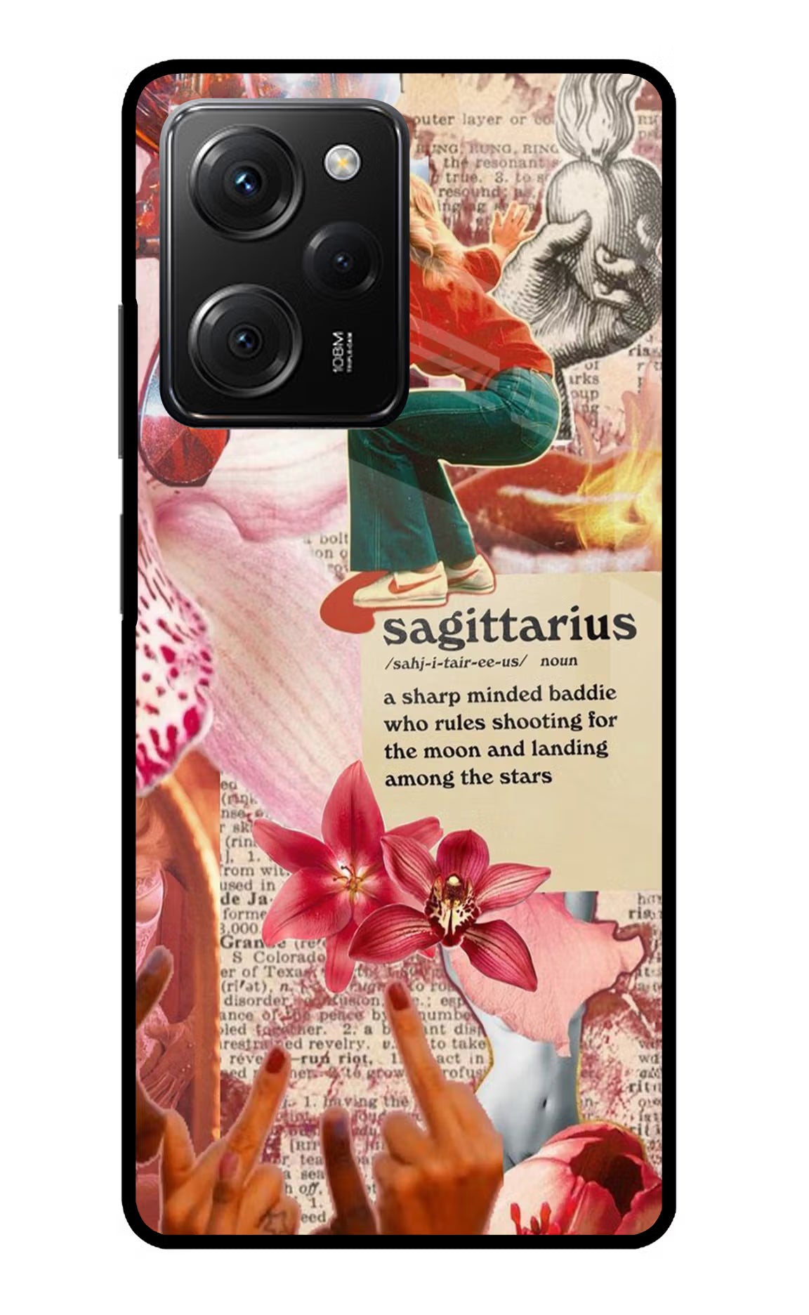 Sagittarius Zodiac Poco X5 Pro 5G Glass Case