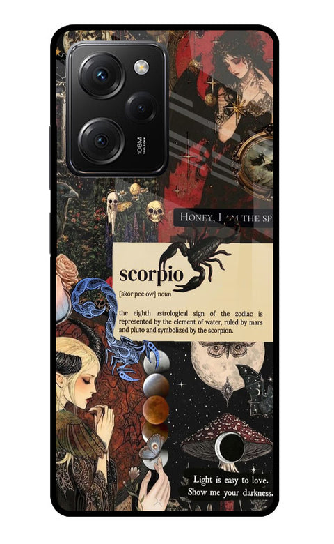 Scorpio Zodiac Poco X5 Pro 5G Glass Case