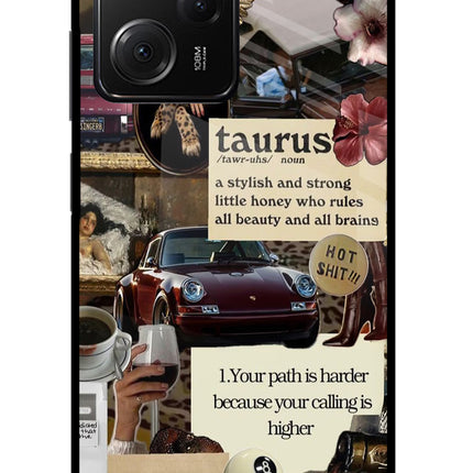 Taurus Zodiac Poco X5 Pro 5G Glass Case