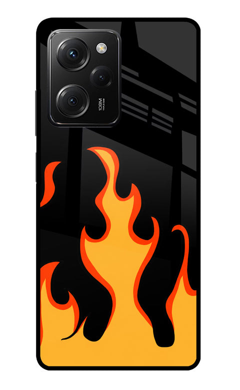 Fired Up – Black Poco X5 Pro 5G Glass Case