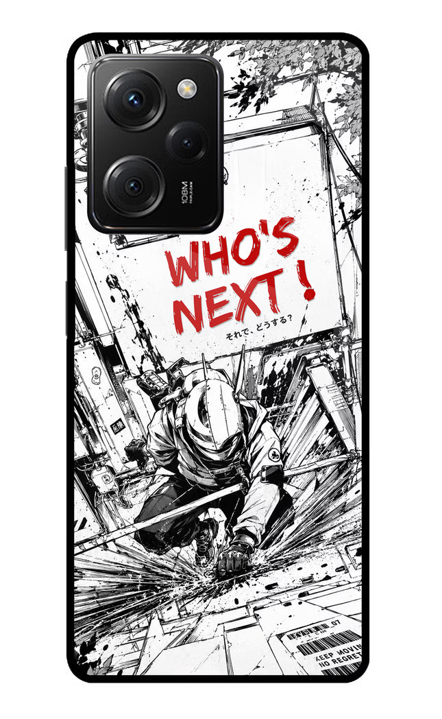 Who's Next Poco X5 Pro 5G Glass Case