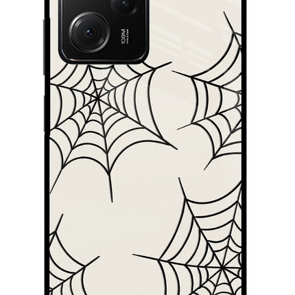 Spider Web Poco X5 Pro 5G Glass Case
