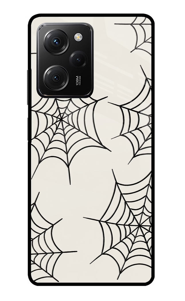 Spider Web Poco X5 Pro 5G Glass Case