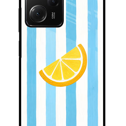 Summer Lemon Poco X5 Pro 5G Glass Case