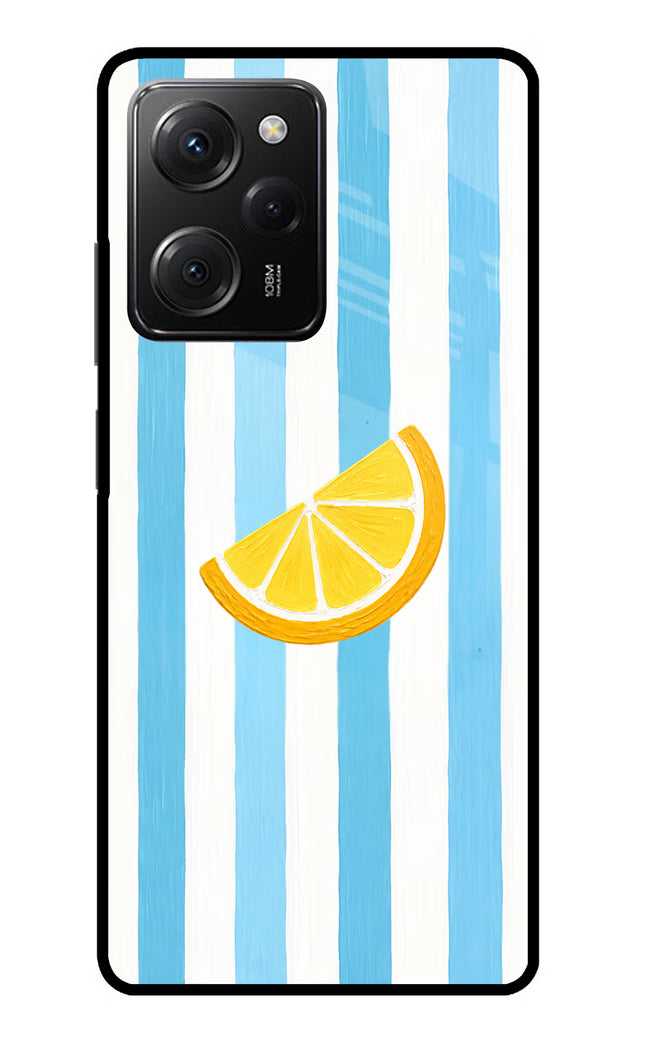 Summer Lemon Poco X5 Pro 5G Glass Case
