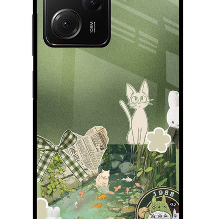 Aesthetic anime Poco X5 Pro 5G Glass Case