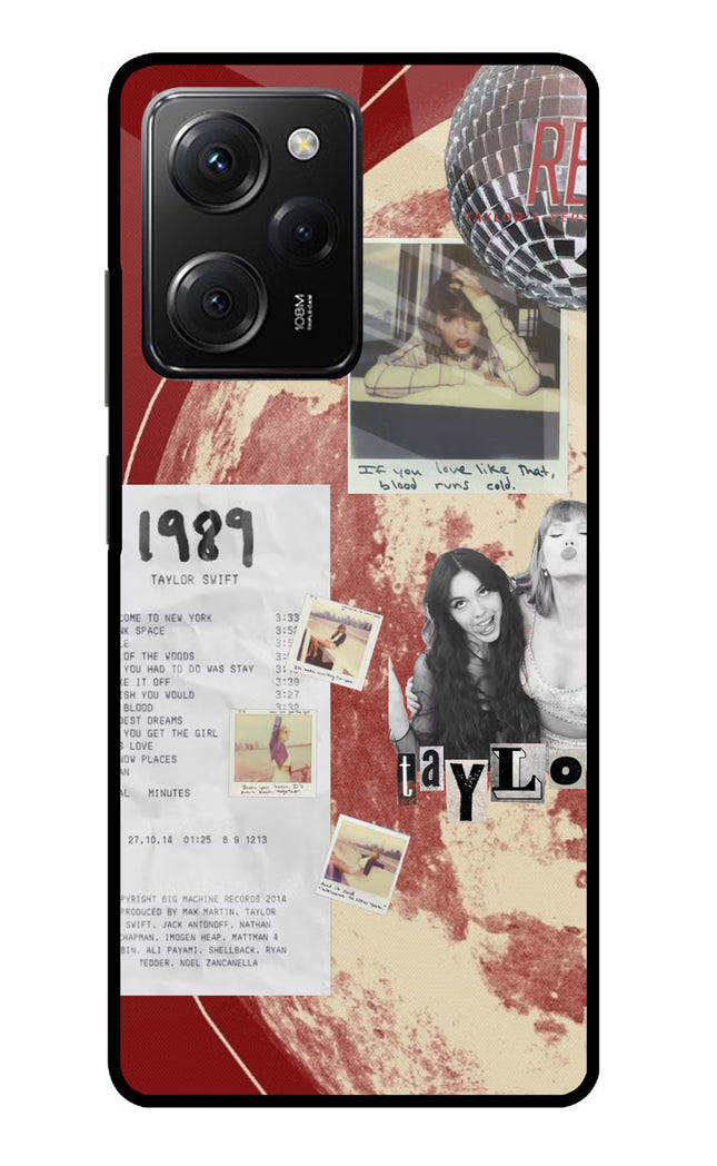 Taylor Swift Poco X5 Pro 5G Glass Case