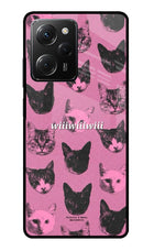 Pink Cats Poco X5 Pro 5G Glass Case