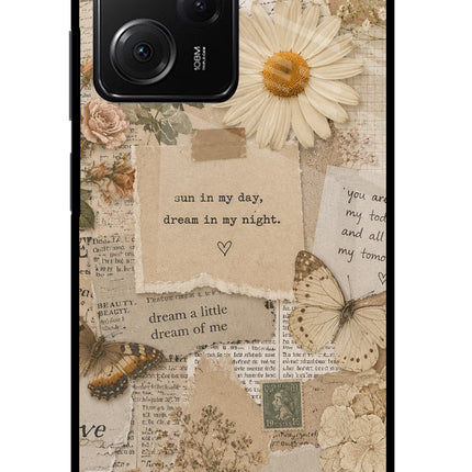 Vintage case Poco X5 Pro 5G Glass Case