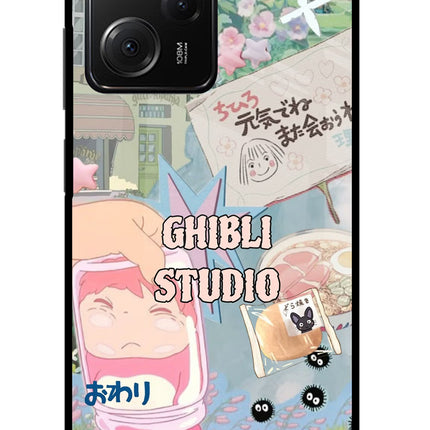 Studio Ghibli Poco X5 Pro 5G Glass Case