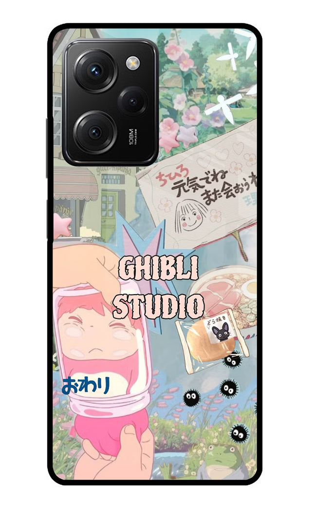 Studio Ghibli Poco X5 Pro 5G Glass Case