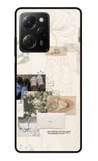 Soft Aesthetic Poco X5 Pro 5G Glass Case
