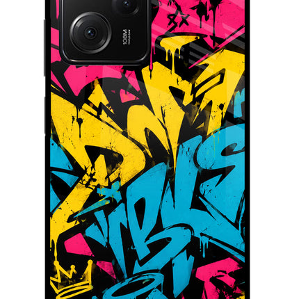 Graffiti Vibe Poco X5 Pro 5G Glass Case