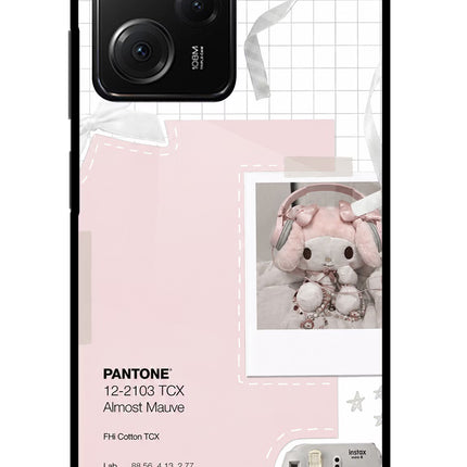 Pantone Asthetic Poco X5 Pro 5G Glass Case