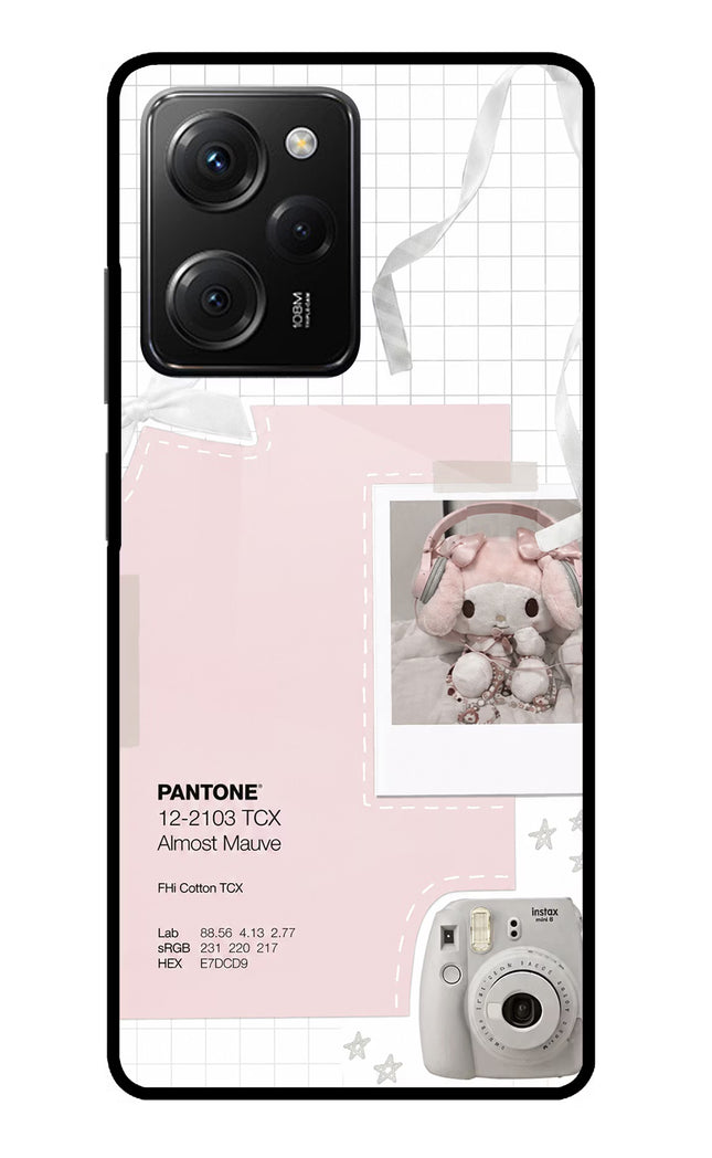 Pantone Asthetic Poco X5 Pro 5G Glass Case