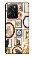 Mirror Cats Poco X5 Pro 5G Glass Case