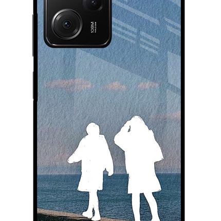 Coastal Dream Poco X5 Pro 5G Glass Case Back Cover by Casekaro