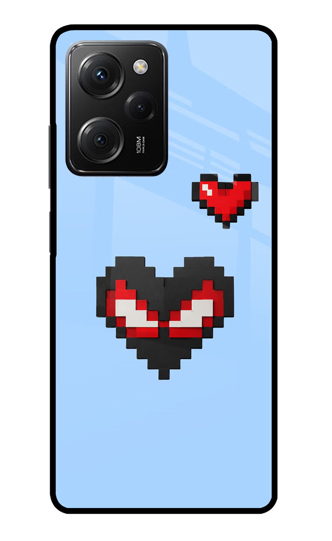 Peter Heart Poco X5 Pro 5G Glass Case