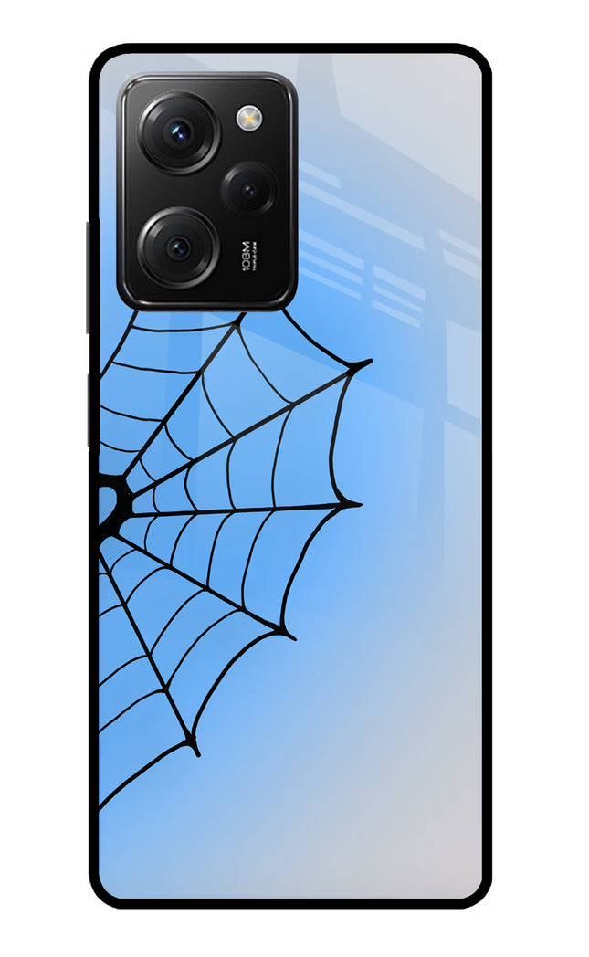 Blue Web Poco X5 Pro 5G Glass Case