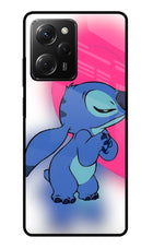 Stitch Hug Poco X5 Pro 5G Glass Case