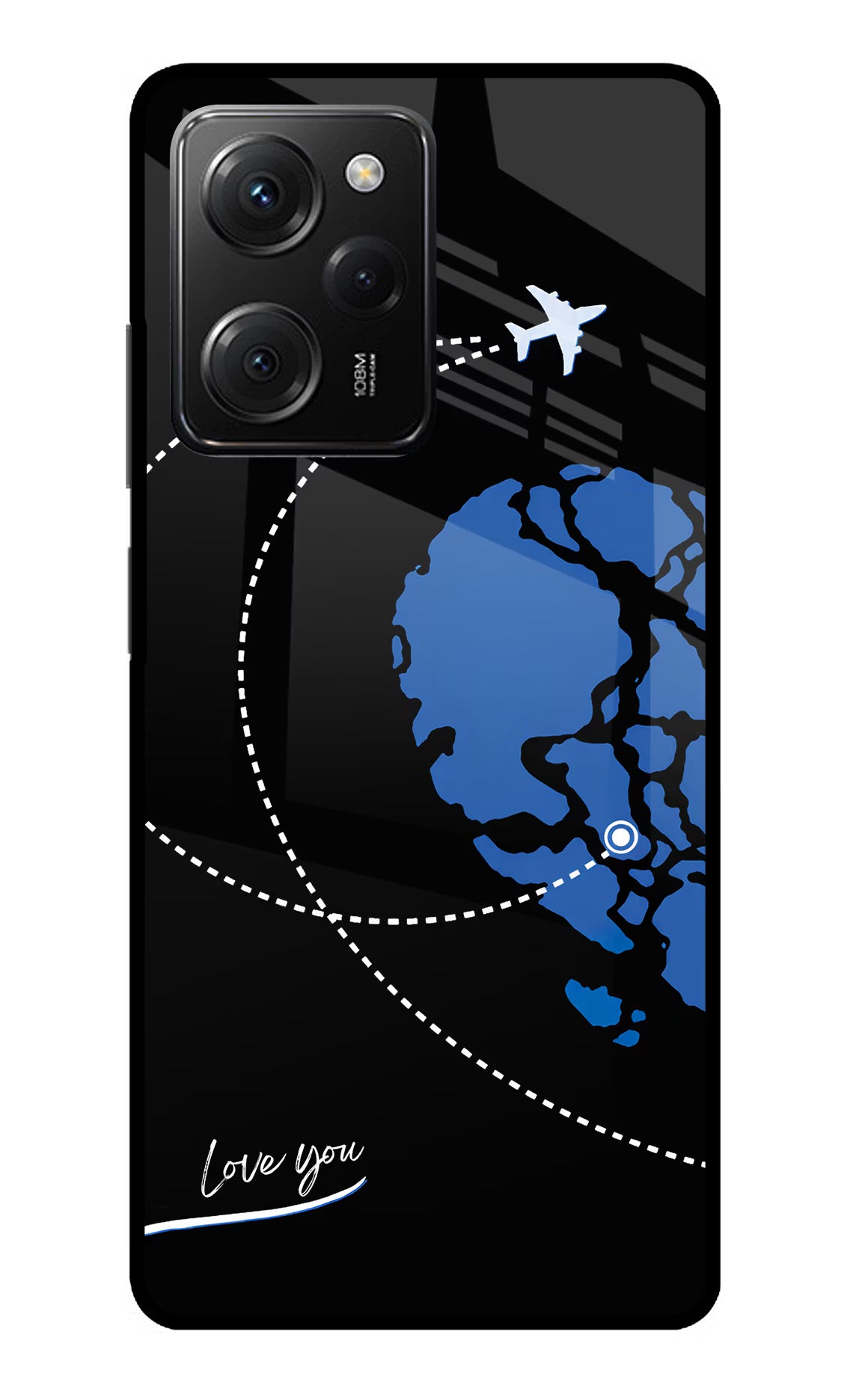 Love Orbit Poco X5 Pro 5G Glass Case
