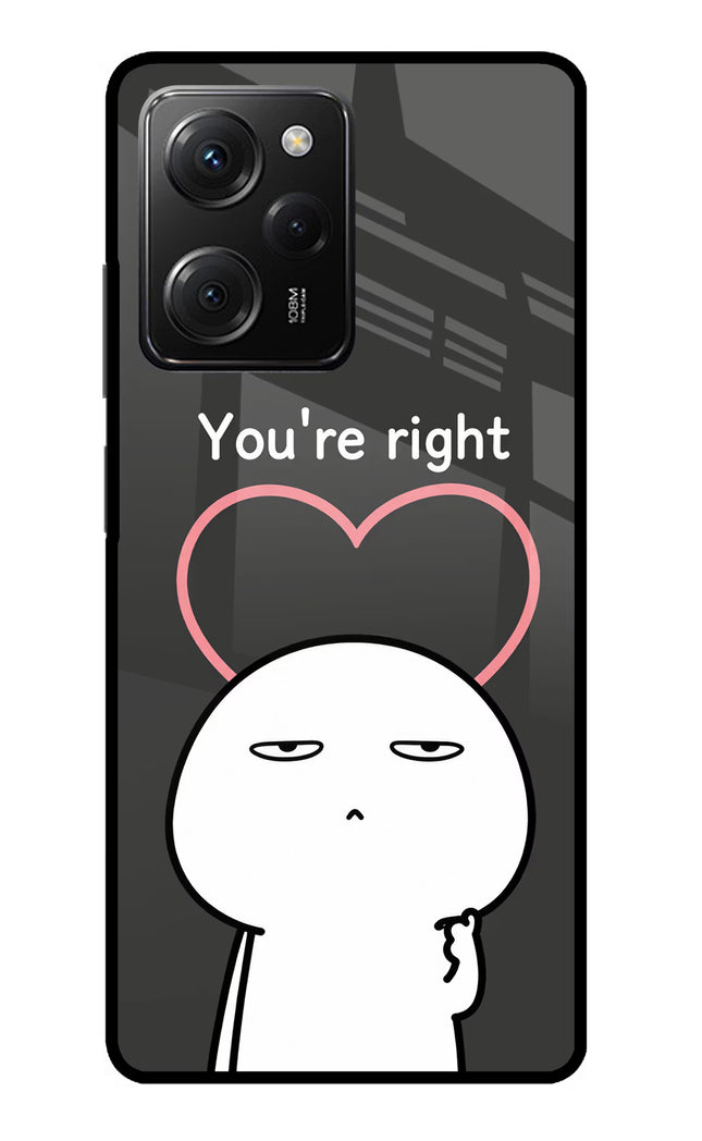 You're Right Poco X5 Pro 5G Glass Case