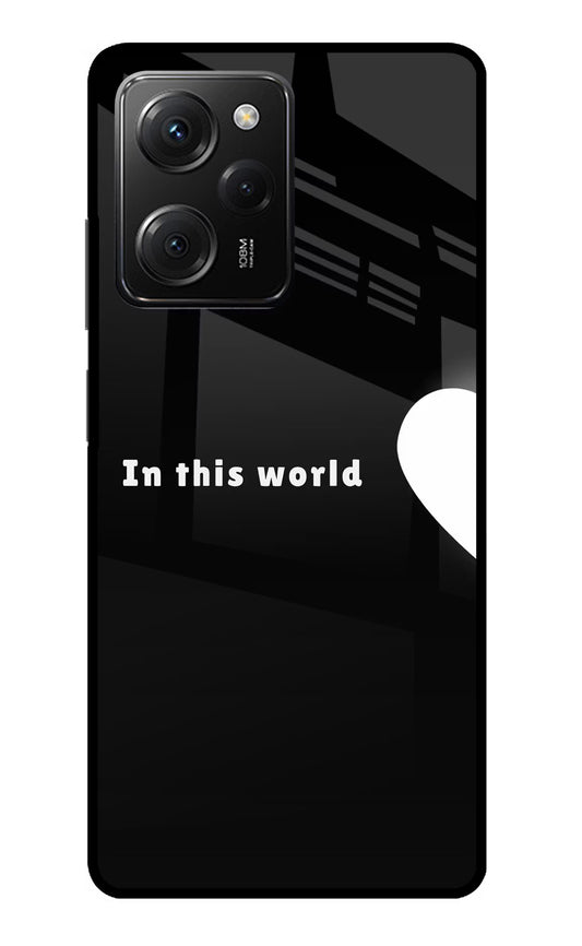 This World Poco X5 Pro 5G Glass Case