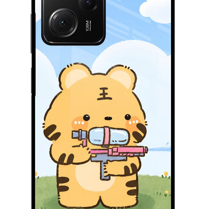 Tiger Treat Poco X5 Pro 5G Glass Case