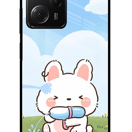 Bunny Treat Poco X5 Pro 5G Glass Case