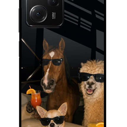 Party Squad Poco X5 Pro 5G Glass Case