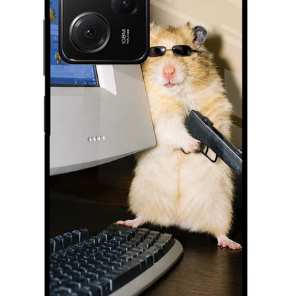 Hacker Hamster Poco X5 Pro 5G Glass Case