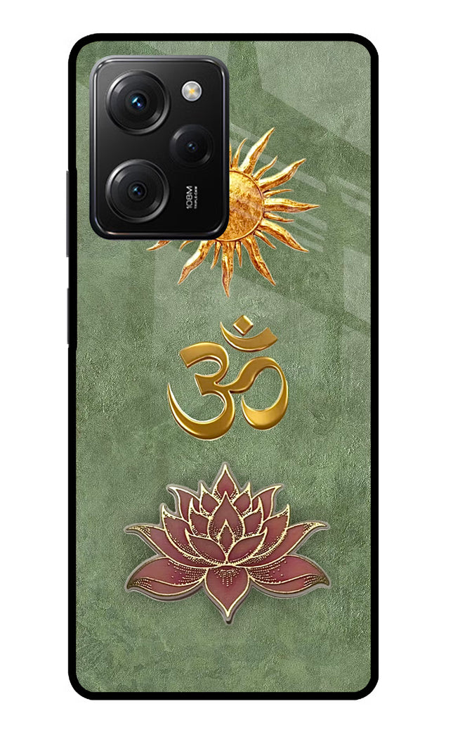 Om & Lotus Poco X5 Pro 5G Glass Case