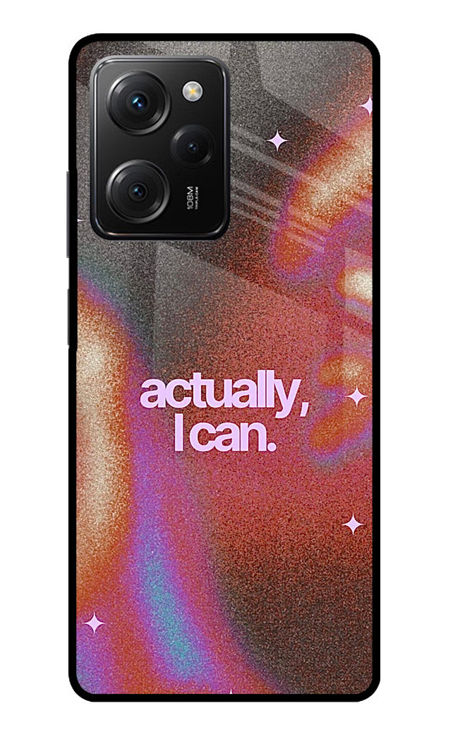 Pink Aura Poco X5 Pro 5G Glass Case