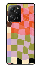 Wavy Grid Poco X5 Pro 5G Glass Case