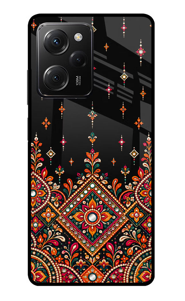 Noir Mehfil Poco X5 Pro 5G Glass Case
