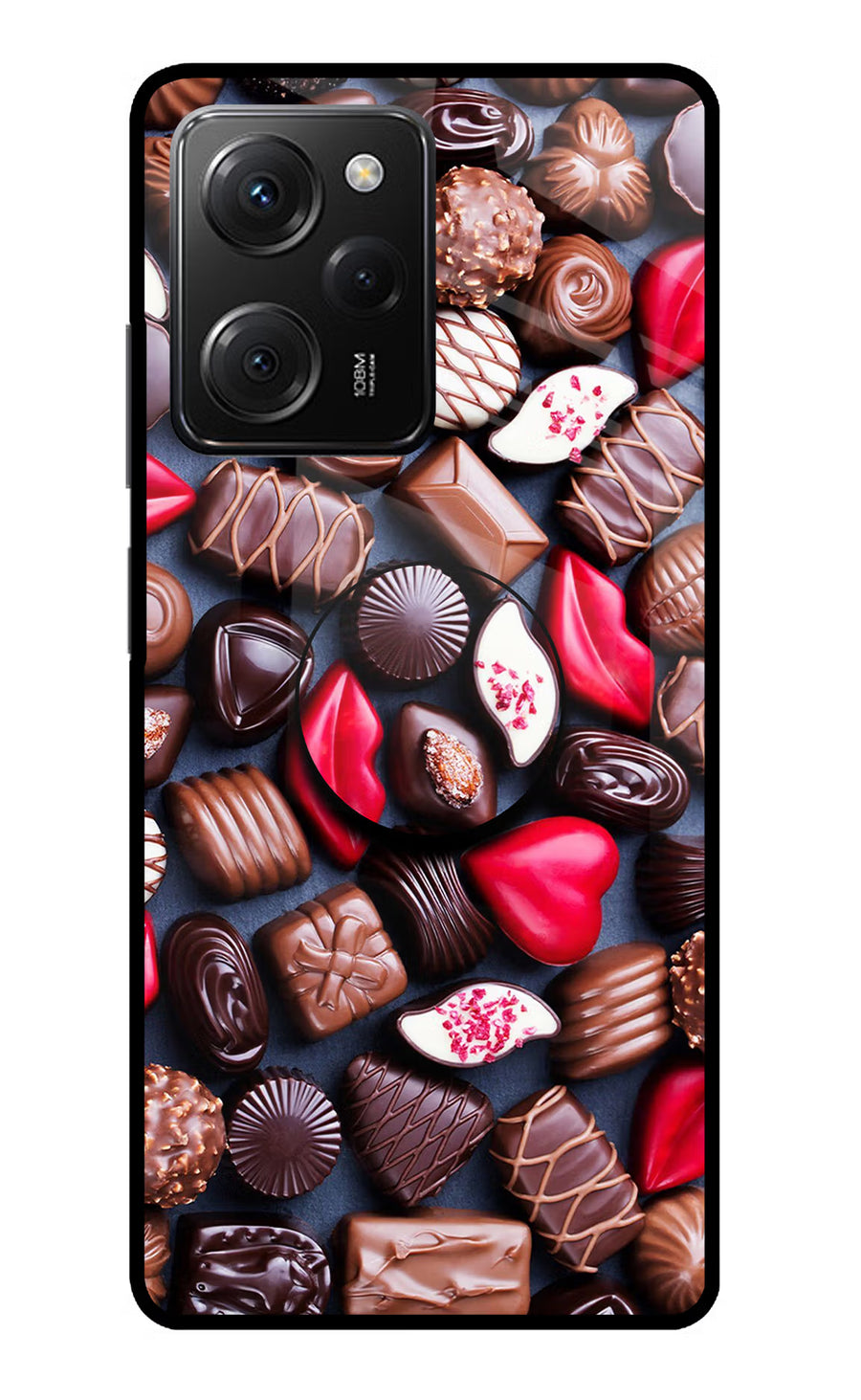 Chocolates Poco X5 Pro 5G Pop Case, Glass case