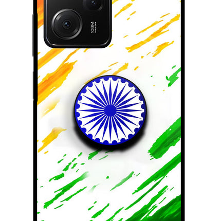 Indian Flag Ashoka Chakra Poco X5 Pro 5G Pop Case by Casekaro