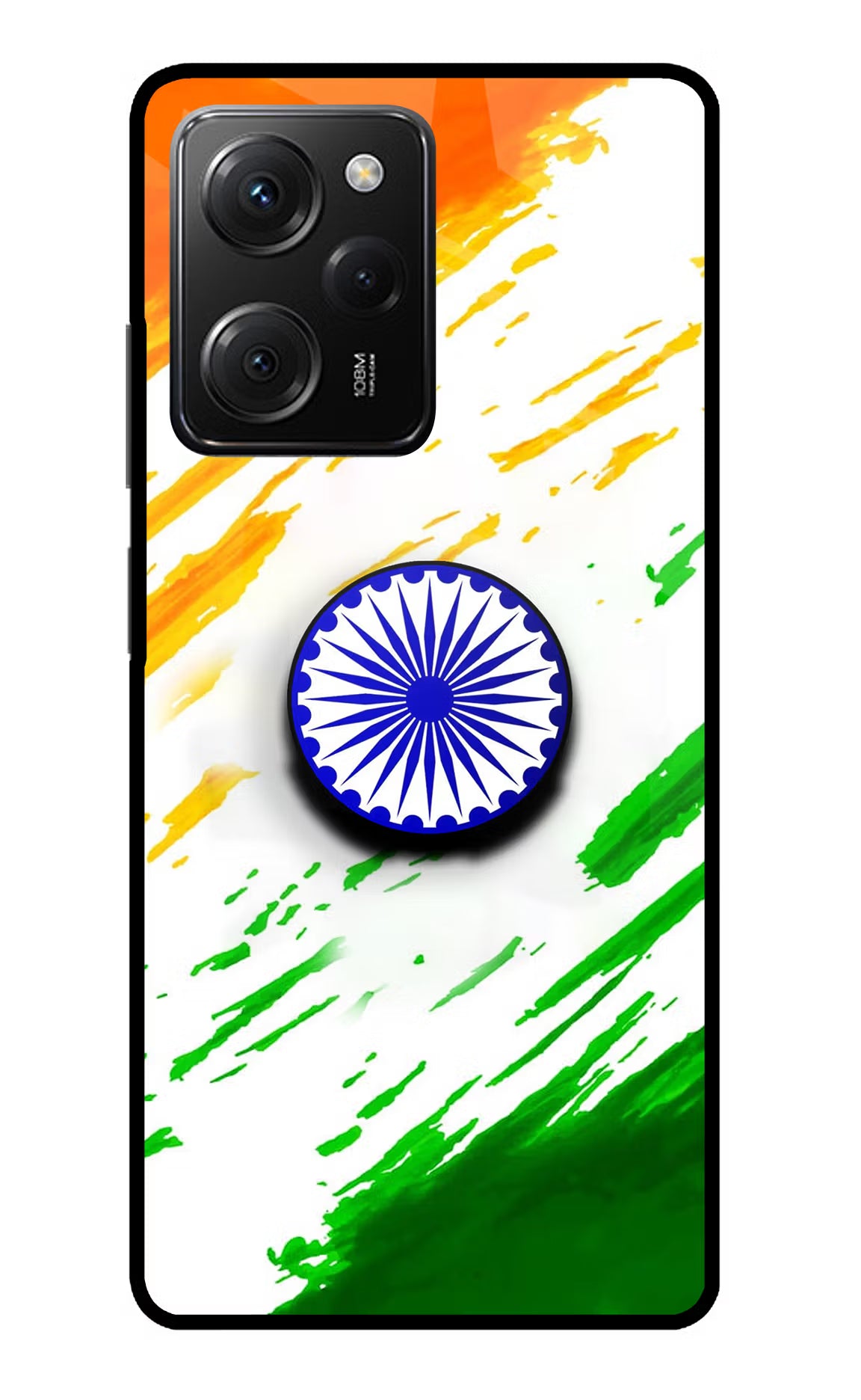 Indian Flag Ashoka Chakra Poco X5 Pro 5G Pop Case by Casekaro