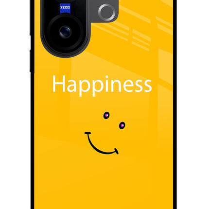 Happiness With Smiley Vivo X200 FE Glass Case