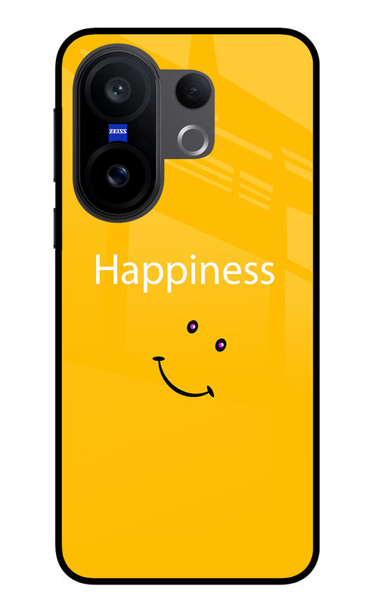Happiness With Smiley Vivo X200 FE Glass Case