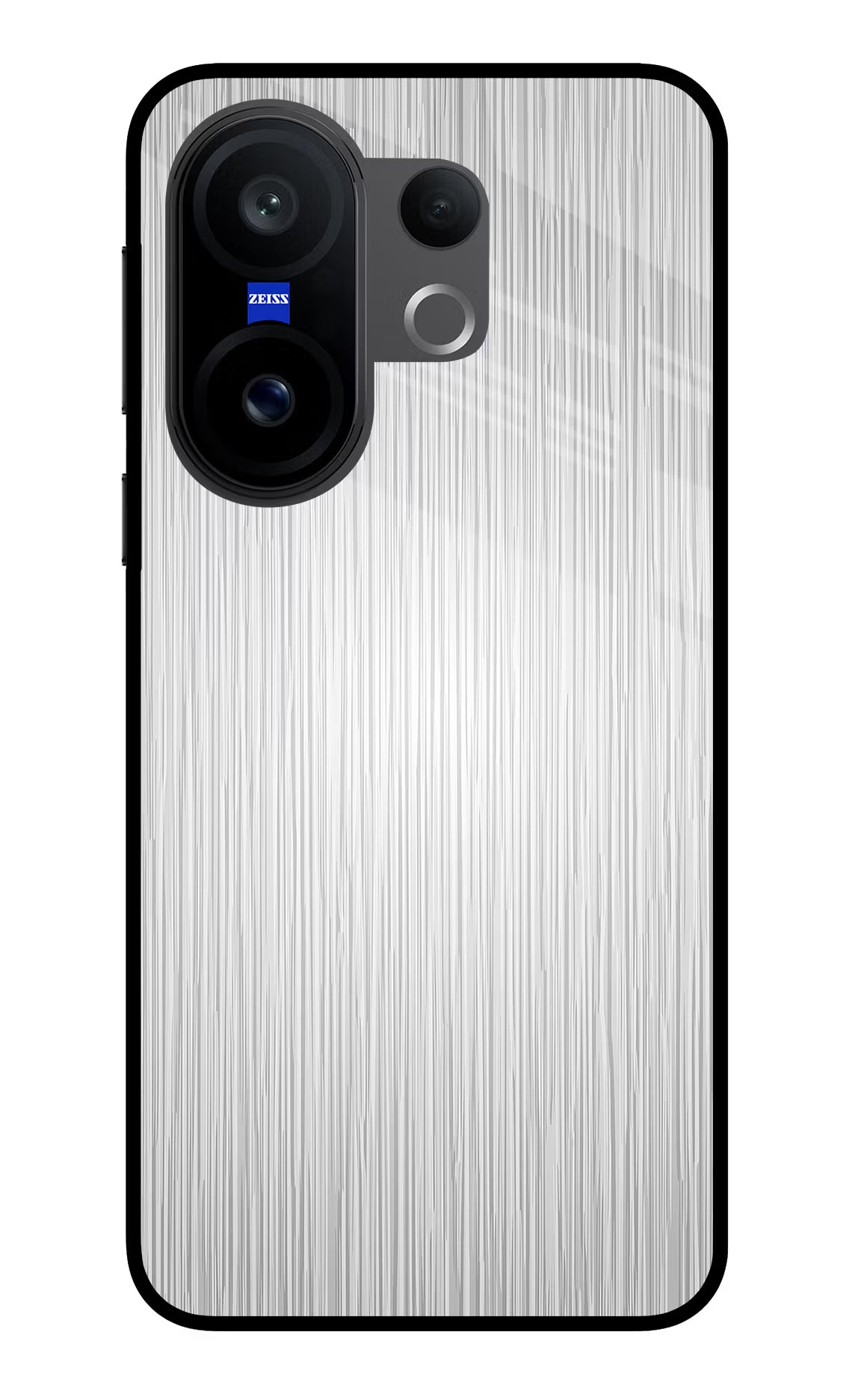 Wooden Grey Texture Vivo X200 FE Glass Case Back Cover by Casekaro