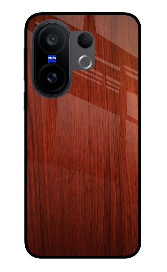 Wooden Plain Pattern Vivo X200 FE Glass Case