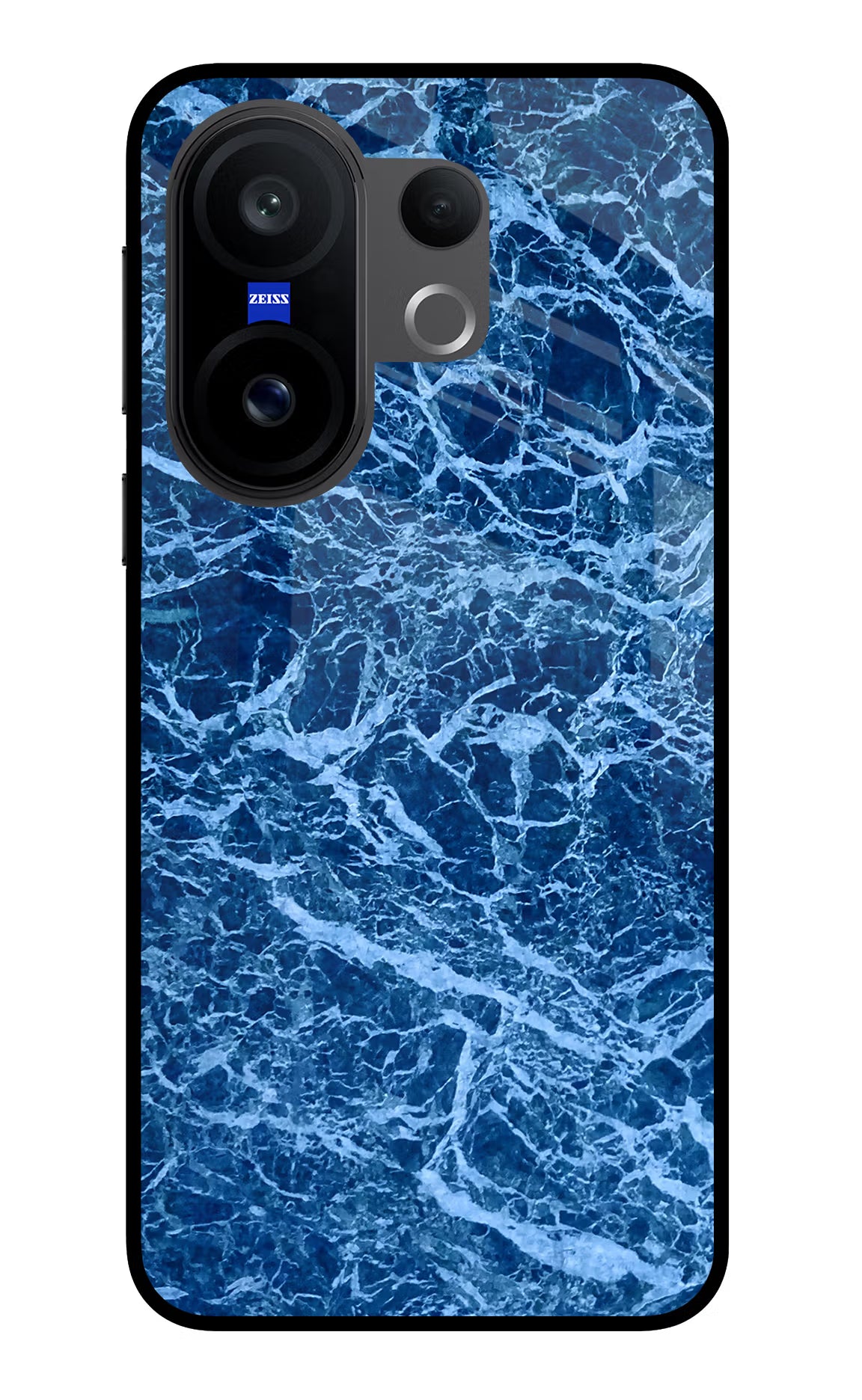 Blue Marble Vivo X200 FE Glass Case Back Cover by Casekaro