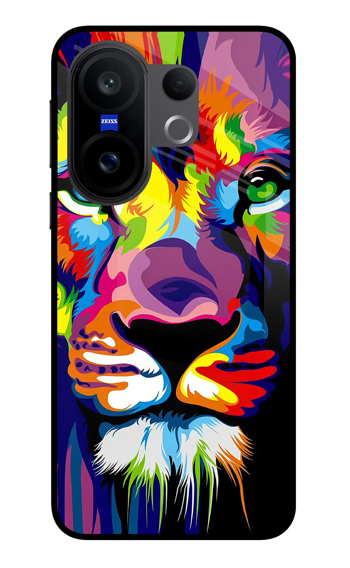 Lion Vivo X200 FE Glass Case Back Cover by Casekaro
