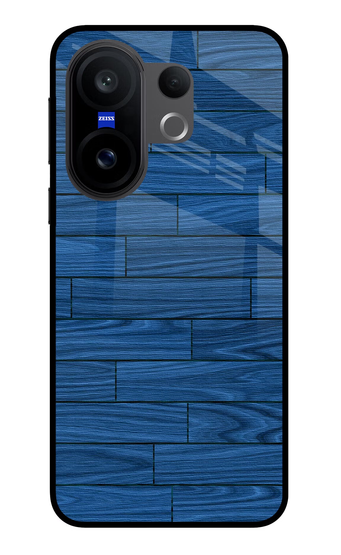 Wooden Texture Vivo X200 FE Glass Case Back Cover by Casekaro